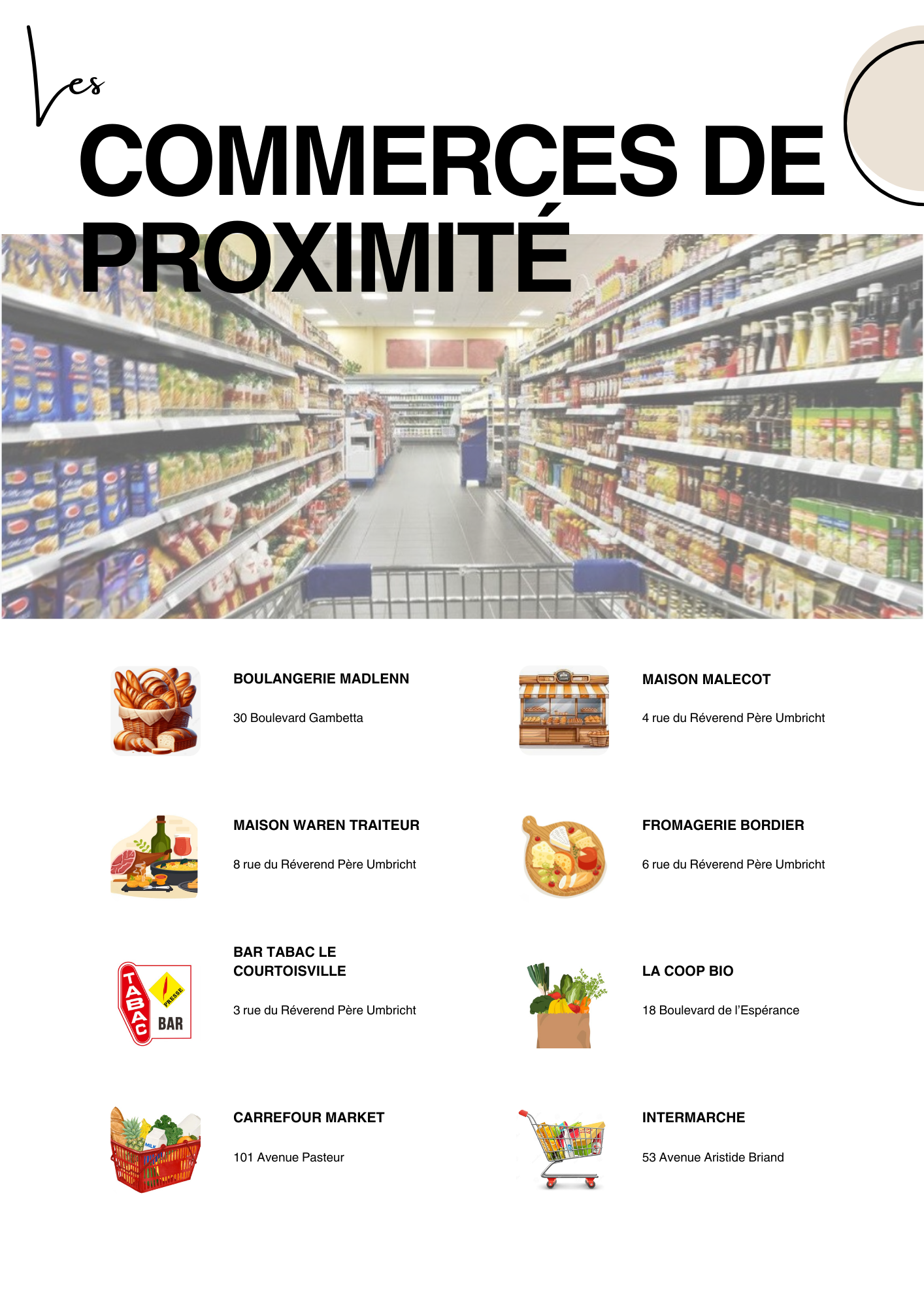 Commerces proximité